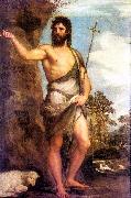 TIZIANO Vecellio St. John the Baptist er oil on canvas